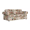 Stylish Multi Seater Sofa With Floral Pattern For Comfortable Living Room