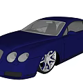 Blue Two Door Luxury Car With Stylish Design Alloy Wheels And Front Grille