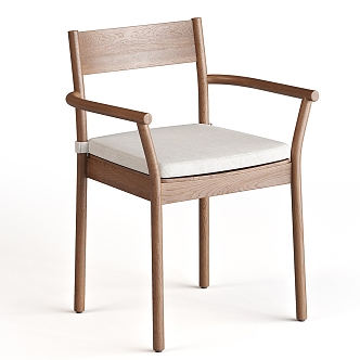 West Elm single chair leisure chair single chair single chair 3d model