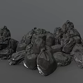 Sturdy Black Garbage Bags for Efficient Daily Household Waste Disposal