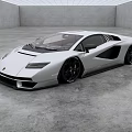 Silver Sleek Sports Car With Modern Design And Black Wheels In Minimalist Indoor Setting
