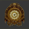 Floor Clock Big Clock Retro Clock Retro Clock Retro Clock Large Clock Pendulum Furnishings 3d model
