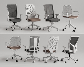 Modern Office Chair Computer Chair Rotating Chair Mesh Chair 3d model