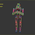 Futuristic Detailed Humanoid Metal Robot Character With Mechanical Body Design