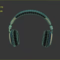 Blue And Gold Headphones With Modern Design Comfortable Ear Cups And High Quality Sound