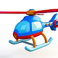 Kids Colorful Toy Helicopter With Blue Red Yellow Design And Safe Plastic Structure