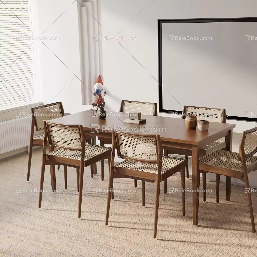 Modern table combination 3d model