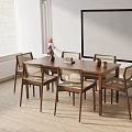 Modern table combination 3d model