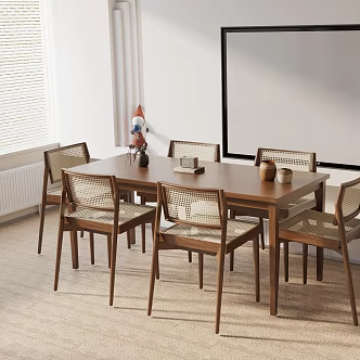 Modern table combination 3d model