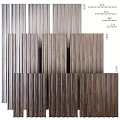 Modern Wooden Vertical Slats Wall Decor With Decorative Panels And Stylish Design