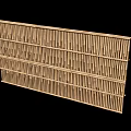 Natural Bamboo Slatted Partition For Modern Indoor Outdoor Space
