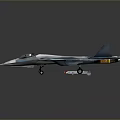 Advanced Camouflage Fighter Jet With Attached Missiles And Red Star Markings