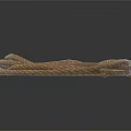 Two Practical Brown Braided Ropes for Daily Household Use and Decorative Needs