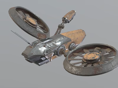 Smart Machine With Large Metallic Wheels Robotic Arm And Mechanical Structure 3d model Smart Machine With Large Metallic Wheels Robotic Arm And Mechanical Structure 3d model