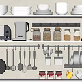 Modern Kitchen Supplies Kitchenware Combination Tableware Combination 3d model