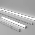 White LED Linear Chandeliers Long Strip Design Modern Indoor Lighting Fixtures for Home and Office