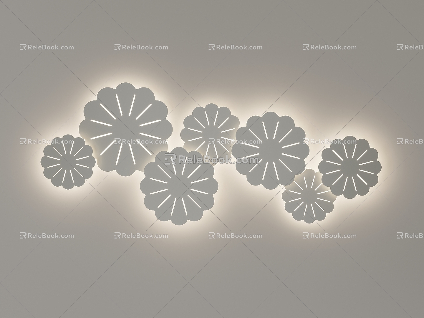 Modern Decorative Light Background Decorative Light 3d model