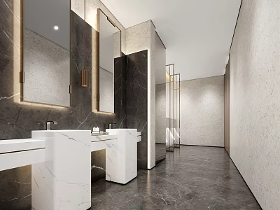 Hotel Toilet Modern Toilet 3d model