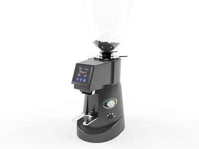 Modern Black Coffee Grinder Kitchen Appliance With Digital Display And Control Panel 3d model