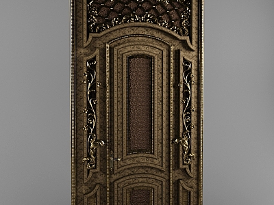 European classical door security door entry door 3d model