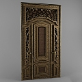 European classical door security door entry door 3d model