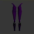 Purple Practical Household Curved Clamps With Two Linked Chains For Daily Use