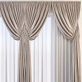 Modern fabric curtains 3d model