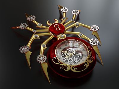 Ornaments clock spider watch mechanical watch electronic watch model