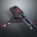 laser tower turret turntable sci-fi tower defense game tower defense sci-fi turret game turret game turret 3d model