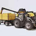 combine tractor 3d model