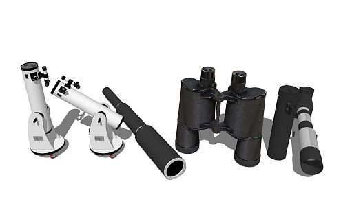 Modern Telescope 3d model