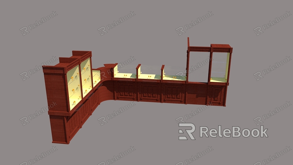 Jewelry cabinet display cabinet display stand model