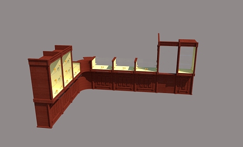 Jewelry cabinet display cabinet display stand 3d model