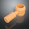 Handcrafted Wooden Smoking Pipe With Smooth Texture And Classic Design Details