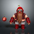 Dwarf Gnome Female Dwarf Female Gnome Female Elf Cartoon Witch Magic Witch Magic Girl 3d model