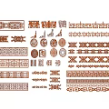 Carved window grilles 3d model