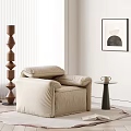 BAXTER Single Sofa Elephant Ears Sofa 3d model