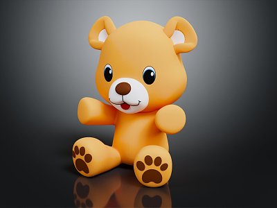 Modern Teddy Bear Toy Bear Cartoon Bear 3d model