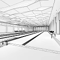 Indoor Swimming Pool With Modern Ceiling Design Blue Lap Lanes Marble Walls And Tile Flooring