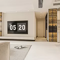 Modern Living Dining Room Interior With TV Sofa Area Rug Artwork And Dining Table