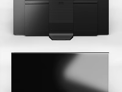 Sleek Ultra Thin Modern TV With Black Screen Narrow Bezel And Sleek Back Design 3d model