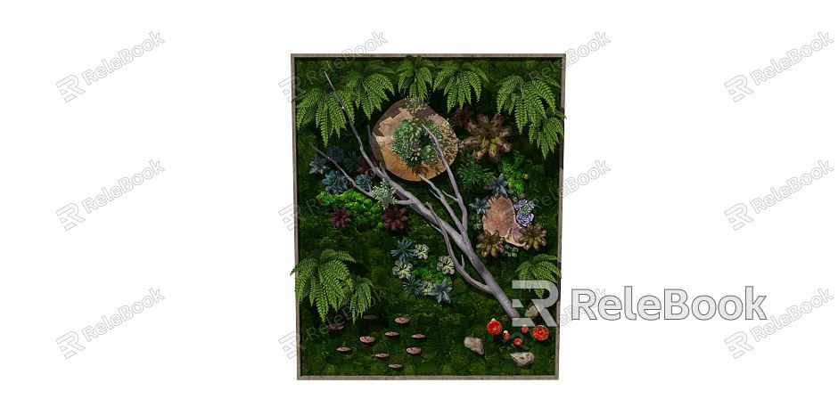 Modern Green Plant Wall Green Plant Wall Vertical Greening model