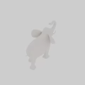 Modern Stylish Decorative Ornament Set Including White Elephant Figurine For Home Interior Decoration