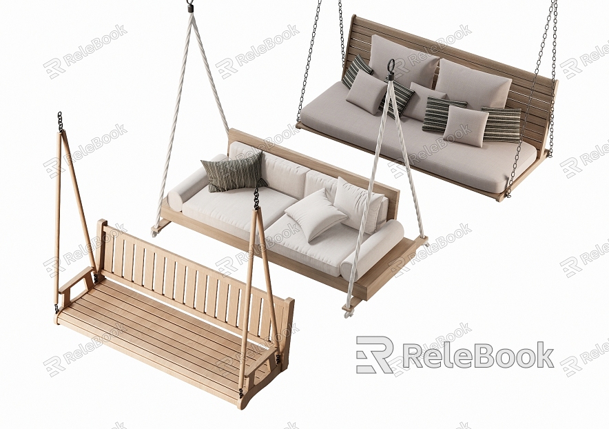 Modern Outdoor Swing Courtyard Swing Swing Chair Hanging Chair Outdoor Rocking Chair model