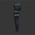 Gray Cargo Pants With Belt Side Pockets And Stylish Panelled Design