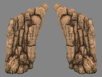 Mountain Wall 3d model