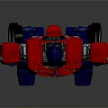 Transformer Robot Figure With Red Blue Silver Color And Detailed Design