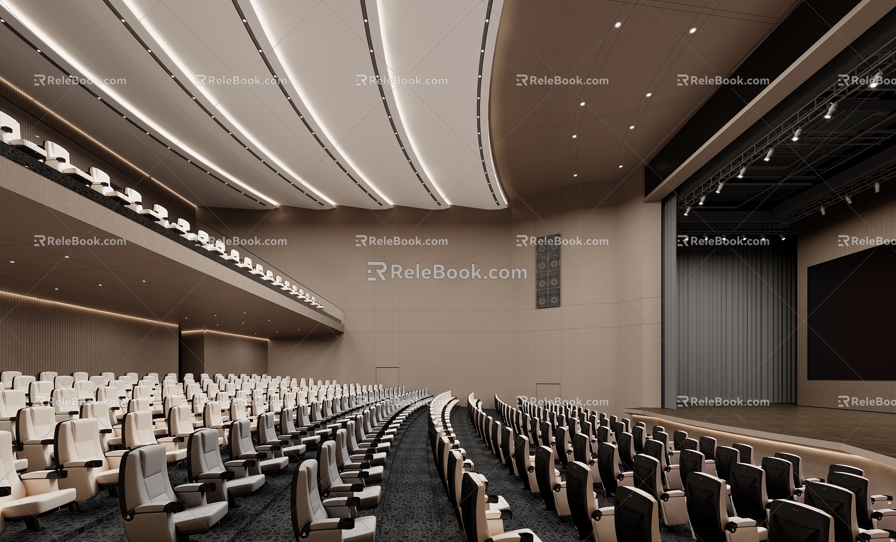 Report Hall Report Hall Seat Stage Light Sound 3d model