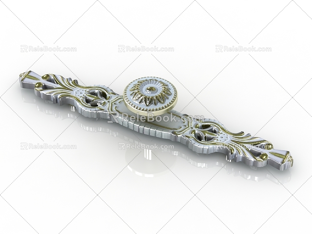 European classical handle 3d model