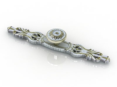 European classical handle 3d model